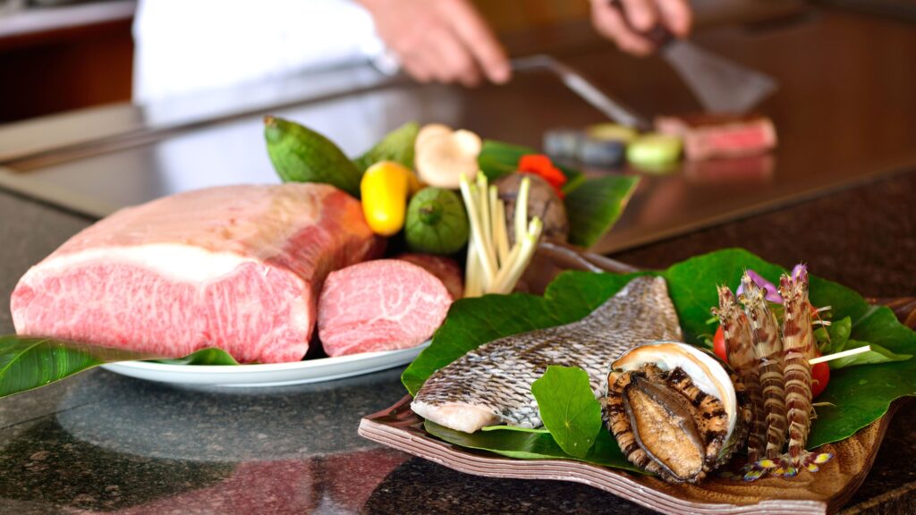 Japanese cuisine at The Busena Terrace Okinawa restaurant