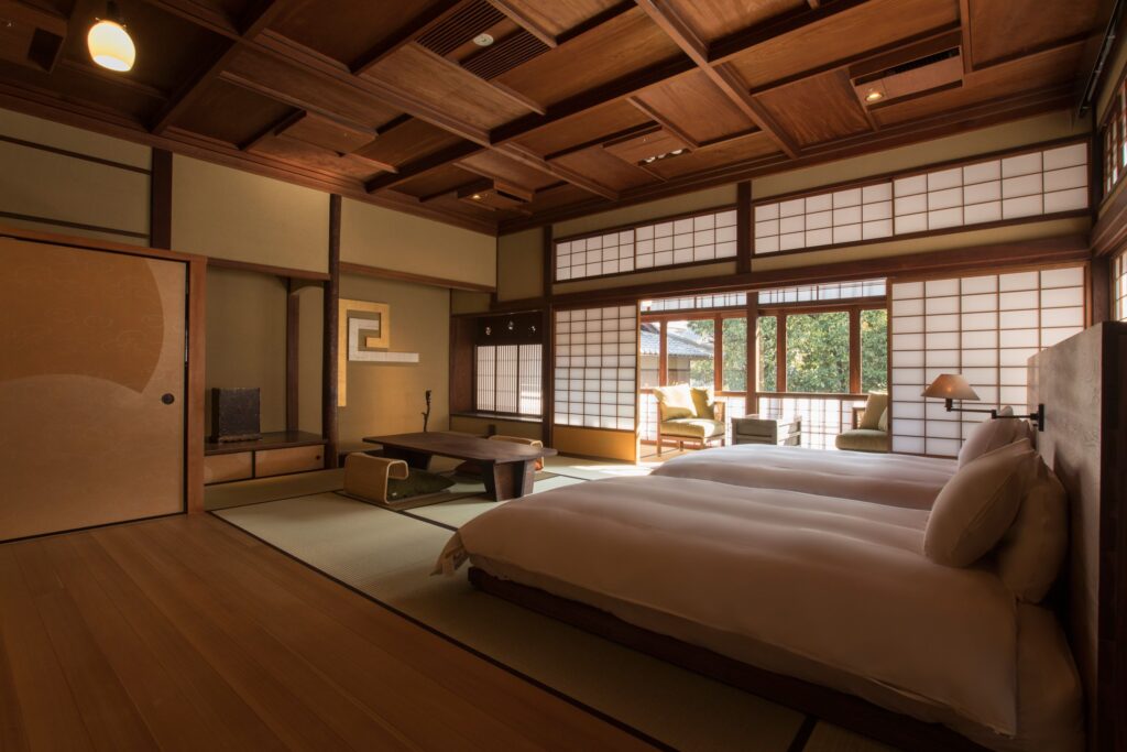 Tatami guest room in Sowaka's Sukiya-style Main Building